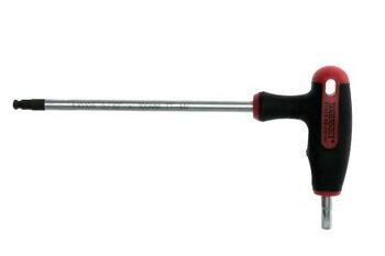 Teng T Handle Hex Driver 5/32" X 100Mm 510105 Ball Point End On The Long Key End Giving Access At Angles Of Up To 25°
Ideal For Use In Confined Spaces
Regular Hex End On The Short Arm Giving The Ability To Apply Higher Torque
Manufactured In Chrome Molybdenum For Extra Strength
Ergonomically Designed Bi-Material Handle For Easy Use With Higher Torque
Hole In The Handle For Hanging Or For Use With A Fall Protection Wire