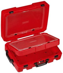 Teng Take Away Service Case TC-SC Space For Up To 9 Tengtools Tt Trays
Hard Wearing Flight Case Style Carrying Case With A Combination Lock And Secure Catches
Robust Moulded Body With Built In Strength And Durability
Complete With Fixed Castor Wheels And Retractable Handle For Easy Carrying
Handles On The End And Side Make It Easy To Carry
Non Slip Rubber Feet To Prevent The Case From Sliding About
Combination Lock And Snap Tight Catches Keep The Tools Secure
Designed To Hold Three Tengtools Tt Trays In Each Of Three Compartments