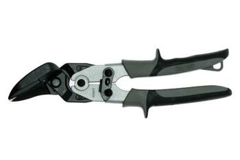 Teng Tin Snips Offset / Right Cut 493 Cuts Up To 1.5Mm Steel Or 0.9Mm Stainless Steel
Blade Angle Designed To Cut Towards The Right When Cutting Curves
Also Cuts In A Straight Line
Bi-Material Grip For More Comfortable Use