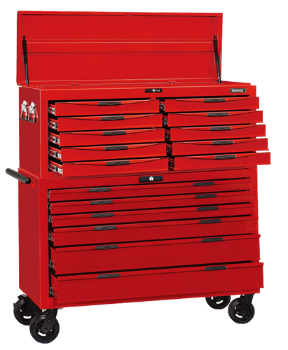 Teng Tool Box Stack System 53In 16 Drawer TCW816LNSTACK A 10 Drawer Top Box (Tc810N) And A 6 Drawer Roller Cabinet (Tcw806Ln) Combined To Create A Stack System With 16 Drawers
The Full Width Drawers Are Suitable For Holding 8 Tengtools Tt Trays Plus 2 Ttx Trays
Each Drawer Is Supplied With An Eva Drawer Mat And Plastic Trimmed Handle
Drawers Have Ball Bearing Slides For A Smoother And More Reliable Opening And Closing Action
Use With The Tengtools Get Organised System To Build Your Ultimate Tool Kit