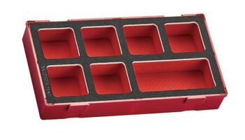 Teng Tool Box Storage Eva Tray 7 Sections TEA01 Storage Tray With 7 Compartments
Three Colour Pre-Cut Eva Foam
Ideal For Storing Small Items As Part Of A Tool Kit Or Work Station
Removable Lid And Dove Tail Joints