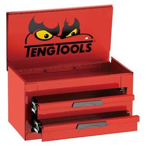 Teng Tool Box Top Box 2 Drawer Mini TC103NF Drop Front With The Tengtools Logo To Cover The Drawers When The Box Is Closed
Drawers Have Ball Bearing Slides For A Smoother And More Reliable Opening And Closing Action
The Underside Of The Box Is Fitted With Rubber Feet To Prevent It From Sliding
Manufactured From Heavy Gauge Top Quality Steel For Rigidity And Durability
Powder Coated With A 5 Step Rust Prevention And Undercoat To Help Prevent Corrosion