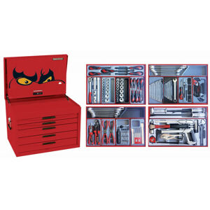 Teng Tool Kit 235 Pce 1/2In Dr Met/Af TC-AGN 37 1/2” Dr Sockets & Socket Accessories
12 Screwdrivers Including 5 Tang-Thru Impact Screwdrivers
34 Combination Spanners, Pry Bars, 8 Pliers
1/2” Impact Driver,Punches & Chisels, Hex & Tx Keys
Ratcheting Screwdriver Set
9 Pce General Tool Kit