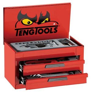 Teng Tool Kit 35 Piece Mini Top Box TM035NF A Selection Of General Hand Tools In Ps Trays
Supplied In A 2 Drawer Mini Top Box With 2 Small Drawers And Storage Space In The Top Compartment
Drop Front With The Tengtools Logo To Cover The Drawers When The Box Is Closed
