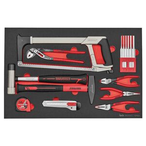 Teng Tool Set General Tools 25 Pieces TTEPS25 Includes Measuring, Striking And Cutting Tools As Well As All The Most Commonly Used Pliers
Tools Are Held In Place Using Three Colour Pre-Cut Eva Foam
Designed To Fit Exactly In The Larger Tengtools Tool Box Drawers