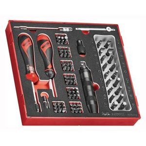 Teng Torque Screwdriver Set 95 Pieces TEDSD14 1-5 Nm Torque Screwdriver With Accessories
Ratcheting Bits Driver Set Included
Supplied In The Unique Tengtools Double Width Tc Tray
Tools Are Held In Place Using Three Colour Pre-Cut Eva Foam Clearly Showing Where Each Tool Belongs