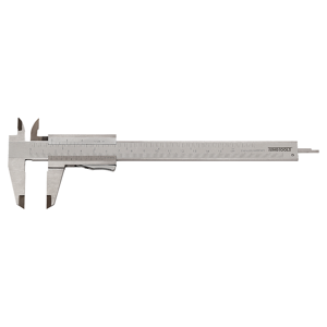 Teng Vernier Caliper 150Mm CALV150 4 Function Caliper To Measure Height, Width, Depth And Step
Metric And Inch Scales With 0.05Mm And 1/16" Scales
Frosted Chrome Plated Scale For Easier Reading
Stainless Steel Construction With Lapped Edges
Supplied With A Plastic Storage Case
Designed And Manufactured To Din862