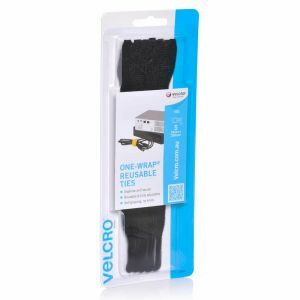 Velcro One-Wrap Cable Tie Black 25Mm X 200Mm [5] Pk VEL25564 0