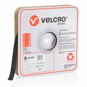 Velcro One-Wrap Continuous Black 19Mm X 22.8M Roll VEL189645 0