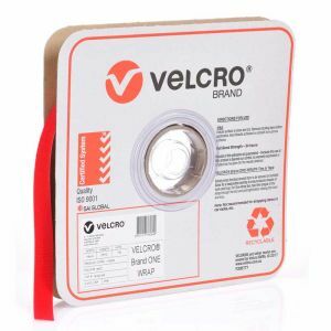 Velcro One-Wrap Continuous Red 19Mm X 22.8M Roll VEL176064 0