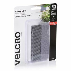 Velcro Velcro Rough Surface Stick On Tape, Grey, 25Mm X 100Mm VEL25546 0