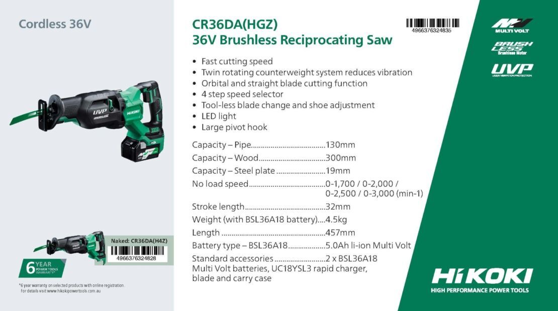 Cr36da hgz product card